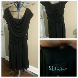 SL Fashions black dress